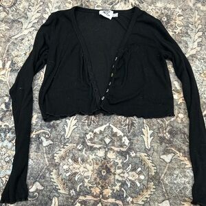 Princess Polly Black Button-Down Shirt